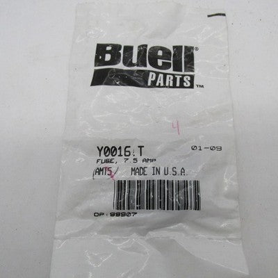 Lot of 5 Harley Buell OEM NOS 7.5 Amp Fuse Y0016.T