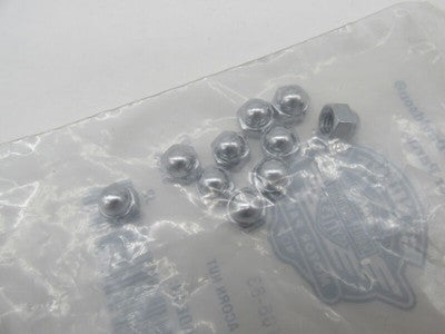 Lot of 10 Harley-Davidson Genuine NOS Chrome Acorn Nuts 67106-83