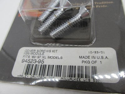 Harley Davidson Genuine NOS Chrome Ignition Module Cover Screw Kit 94523-95