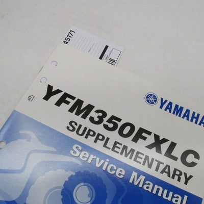 Yamaha YFM350FXLC Supplementary Service Manual LIT-11616-12-03