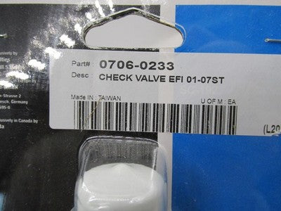 Drag Specialties NOS EFI 01-07 Softail Fuel Check Valve Assembly 0706-