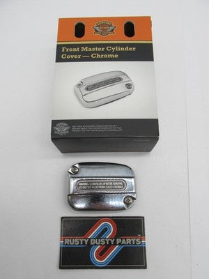 Harley Genuine OEM NOS Front Clutch Master Cylinder Cover Kit, Chrome