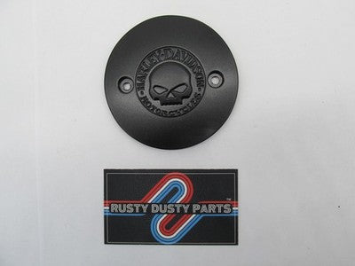 Harley-Davidson OEM NOS Willie G Skull Right Side Medallion Black 2580