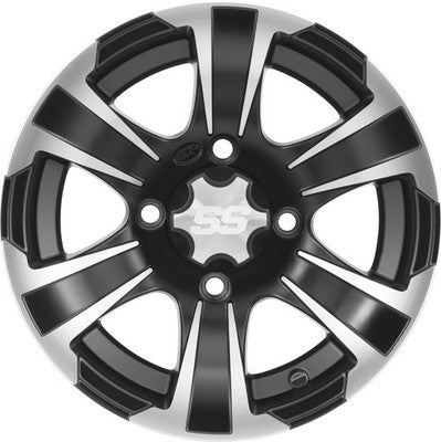 I.T.P. SS312 Wheel 12x7 - 5+2 Offset - 4/110 Matte Black/Machined 1228439536B