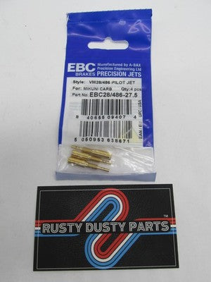LOT of 3 EBC Brakes NOS Mikuni VM Series Pilot Jet EBC28/486-27.5 1005