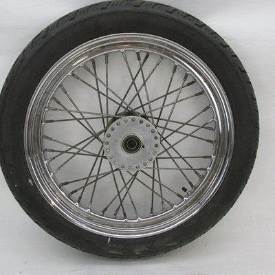 Harley OEM 40-Spoke 19" Dual Disc Front Wheel w/ Dunlop Tire D401F 436