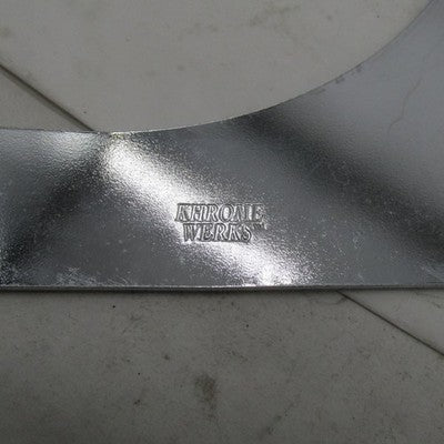 Pair Khrome Werks Chrome Side Plates Sissy Bar Mount Brackets FXWG FXS