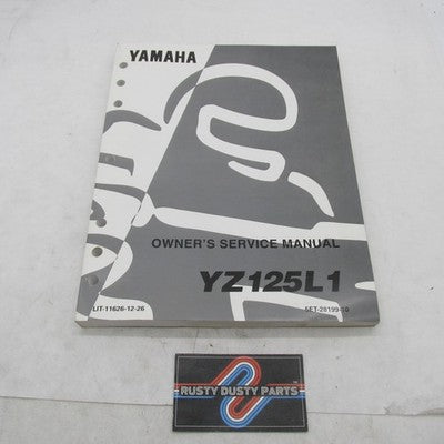 Yamaha YZ125L1 Owners Service Manual Operator Guide LIT-11626-12-26 5E