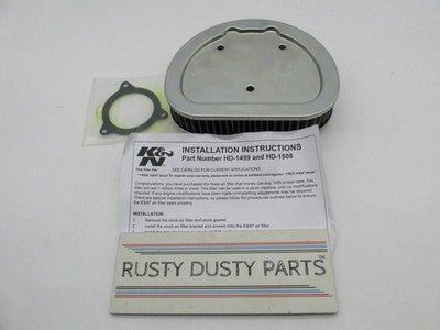 K&N Harley Davidson NOS V-Twin High Flow Air Filter HD-1508