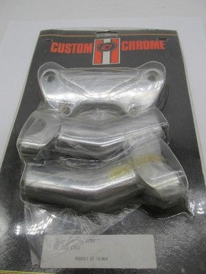 Harley Custom Chrome NOS Pullback Style Handlebar Risers Clamp Kit 12-