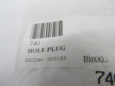 Lot of 6 Harley Davidson Genuine NOS Hole Plug 740