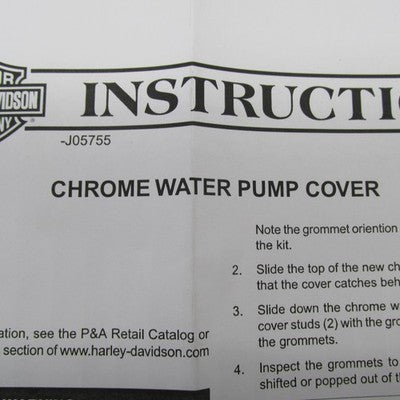 Harley Davidson Genuine NOS Chrome Water Pump Cover Touring 14-16 6140