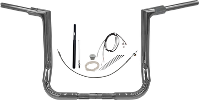Fat Baggers, Inc. 1-1/2" EZ Install Flat Top Handlebar Kit 14" Chrome