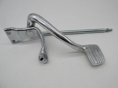 Harley 1991-2017 Dyna Chrome Left Rear Brake Pedal Assembly w/ Linkage