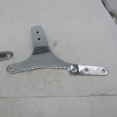 Pair of Harley Chrome 3-Hole Fender Strut Rigid-Mount Sissy Bar Side P