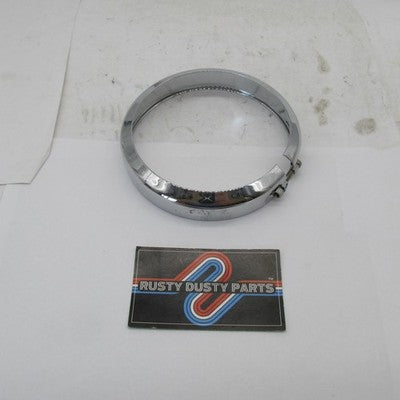 4.5 Harley Davidson Genuine Auxiliary Light Lamp Chrome Trim Ring 6872