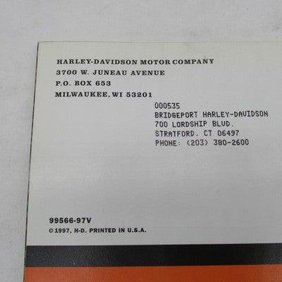 Harley Davidson 1997 Genuine Motor Accessories & Parts Catalog 99566-9