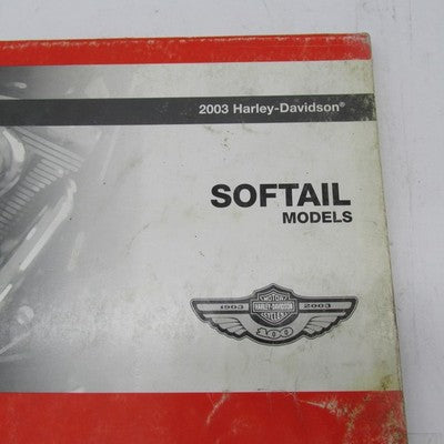 Harley Davidson Official Factory 2003 Softail Models Parts Catalog 994