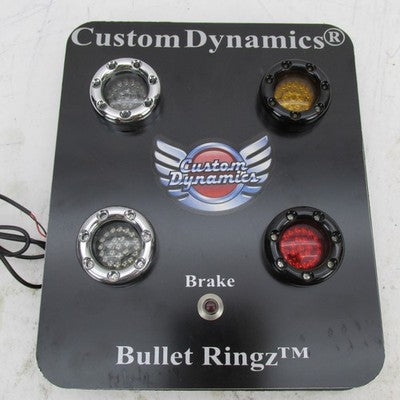Custom Dynamics Bullet Ringz Motorcycle LED Dealer Retail Light Displa