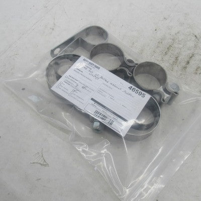 Mixed Lot of 7 Harley Davidson OEM Exhaust Muffler Clamps Varied Sizes