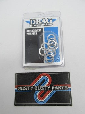 Drag Specialties NOS 10 Pack Aluminum 10mm Crush Washers 1742-0115