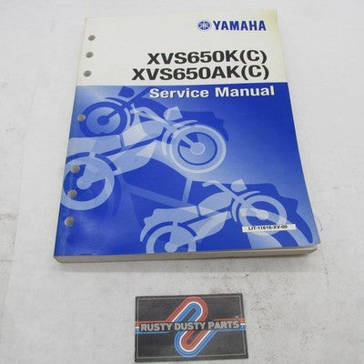 Yamaha OEM XVS650K(C) XVS650AK(C) Service Manual LIT-11616-11-16 LIT-1