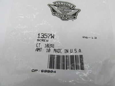 Lot of 9 Harley Genuine OEM NOS 1/4"-20 x 1" Pozidriv CTSK Machine Scr