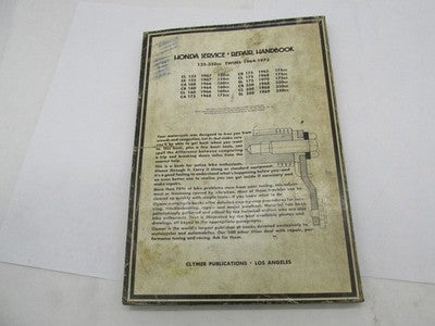 Clymer Honda 1964-1973 125-350CC Twins Service Repair Manual Book