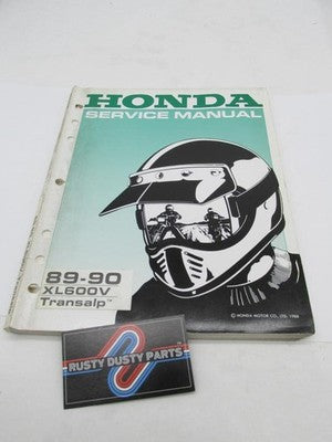 Honda Genuine Factory 1989-1990 XL600V Transalp Service Manual Book