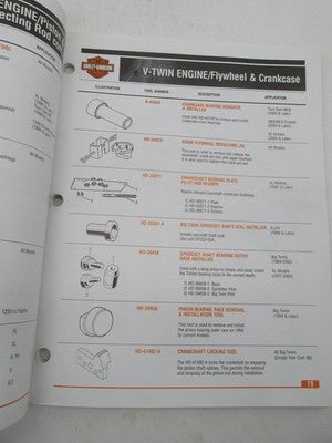 Harley Davidson Buell SPX Kent-Moore Special Service Tools Catalog HD0