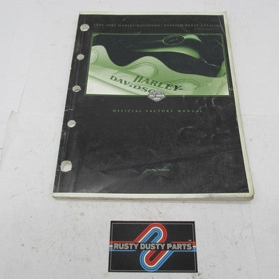 Harley Davidson Genuine 1989-2001 Painted Parts Catalog Factory Manual