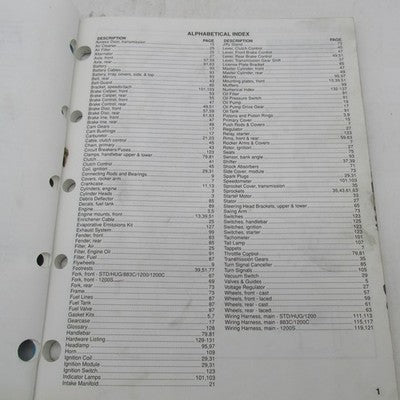 Harley-Davidson Official Factory 2000 XLH Models Parts Catalog 99451-0