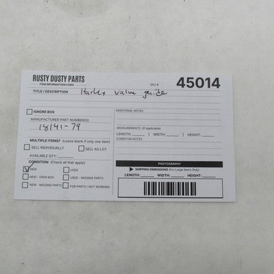 Harley-Davidson OEM +.004" Oversize Valve Guide 18141-79