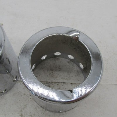Pair of Harley Davidson OEM Chrome Rear Shock Top Chrome Covers 84+ FL