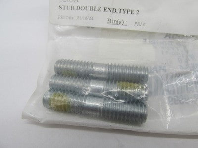Lot of 3 Harley Davidson Genuine NOS Double End Type 2 Stud 3265A