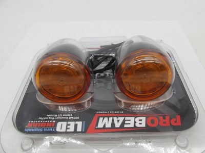 Custom Dynamics Pro Beam LED Indian Black Turn Signal Set PB-IND-RTS-A