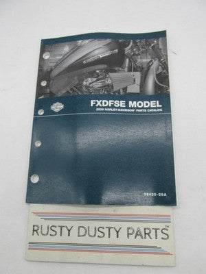 Harley Davidson Official Factory 2009 FXDFSE Models Parts Catalog 9943