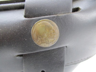 The Leatherworks Black Right Side Harley Davidson Saddlebag wihtout Ke