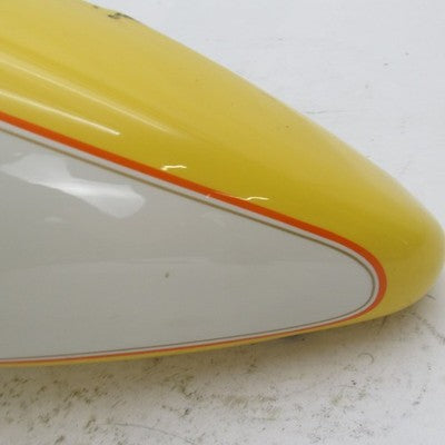 Harley Davidson OEM Left Fuel Tank Yellow White Painted FLSTF Fat Boy