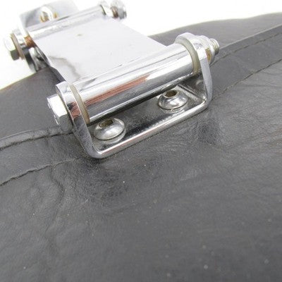 Mustang Adjustable Smooth Driver Backrest w/Chrome Studs Harley Tourin