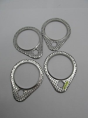 Lot of 4 Custom Chrome NOS Harley Davidson Exhaust Port Gasket 12-099