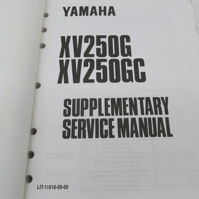 Yamaha XV250 Service Manual Operator Guide LIT-11616-XV-25 LIT-11616-0