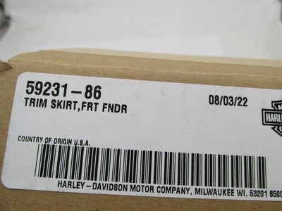 Harley-Davidson Genuine OEM NOS 86-13 FL Front Fender Lower Trim Skirt