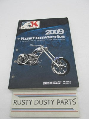 Kustomwerks 2009 Harley Davidson Motorcycle Parts Accessories Catalog Book