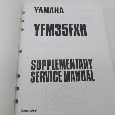 Yamaha OEM YFM350FX Service Manual LIT-11616-FX-35 LIT-11616-09-58