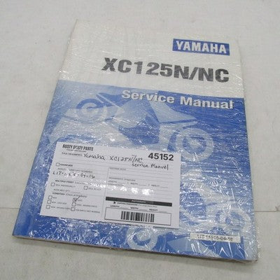 Yamaha 1985/1985 XC125N NC Service Manual LIT-11616-04-16