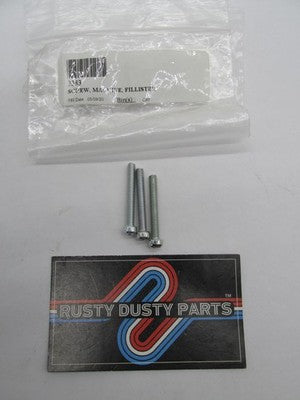 LOT of 3 Harley-Davidson OEM NOS 8-32 X 1-1/4 Fillister Head Screws 33