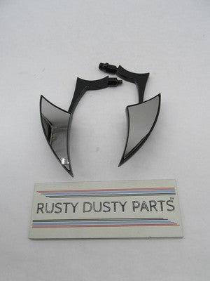 Pair of Harley-Davidson Black Mini Custom Chopper Side Mirrors