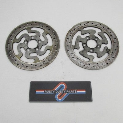 Pair of Harley-Davidson Genuine OEM Rear Brake Rotor Discs 41810-08A
