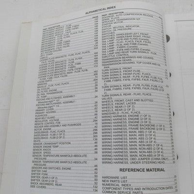 Harley Davidson Official Factory 2020 Softail Models Parts Catalog 940